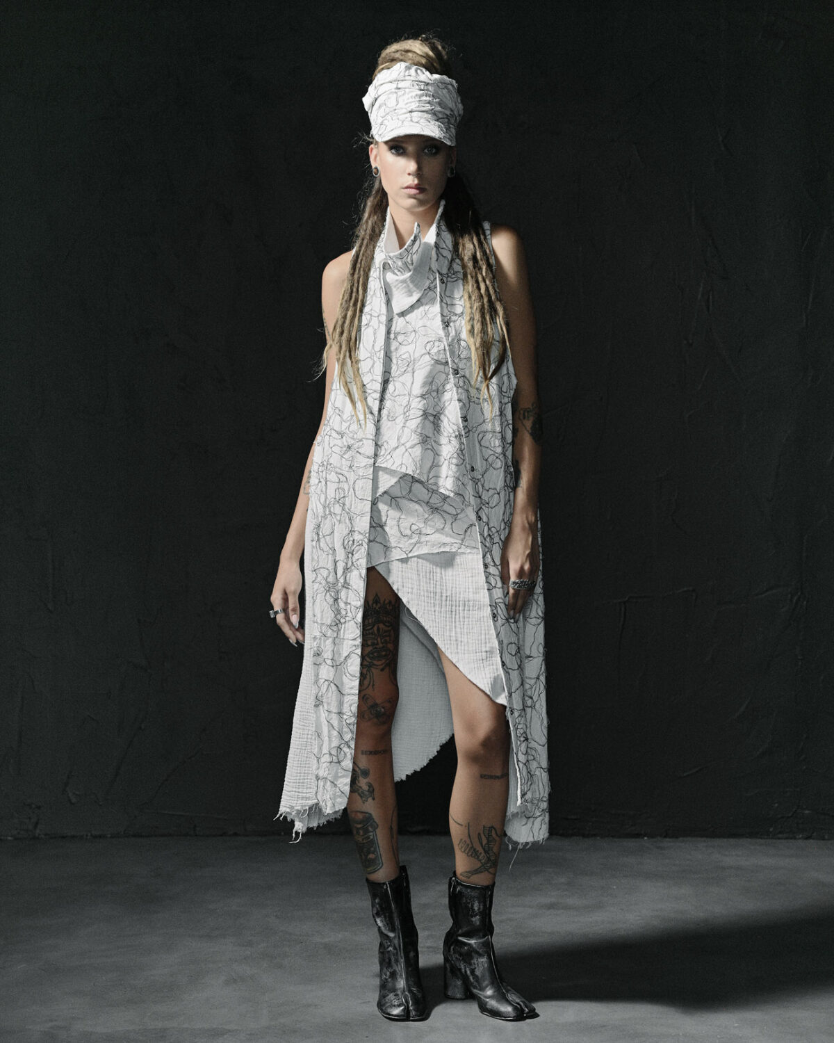 MINOAR - Diffused Fiber Bond Soft Dress - 5