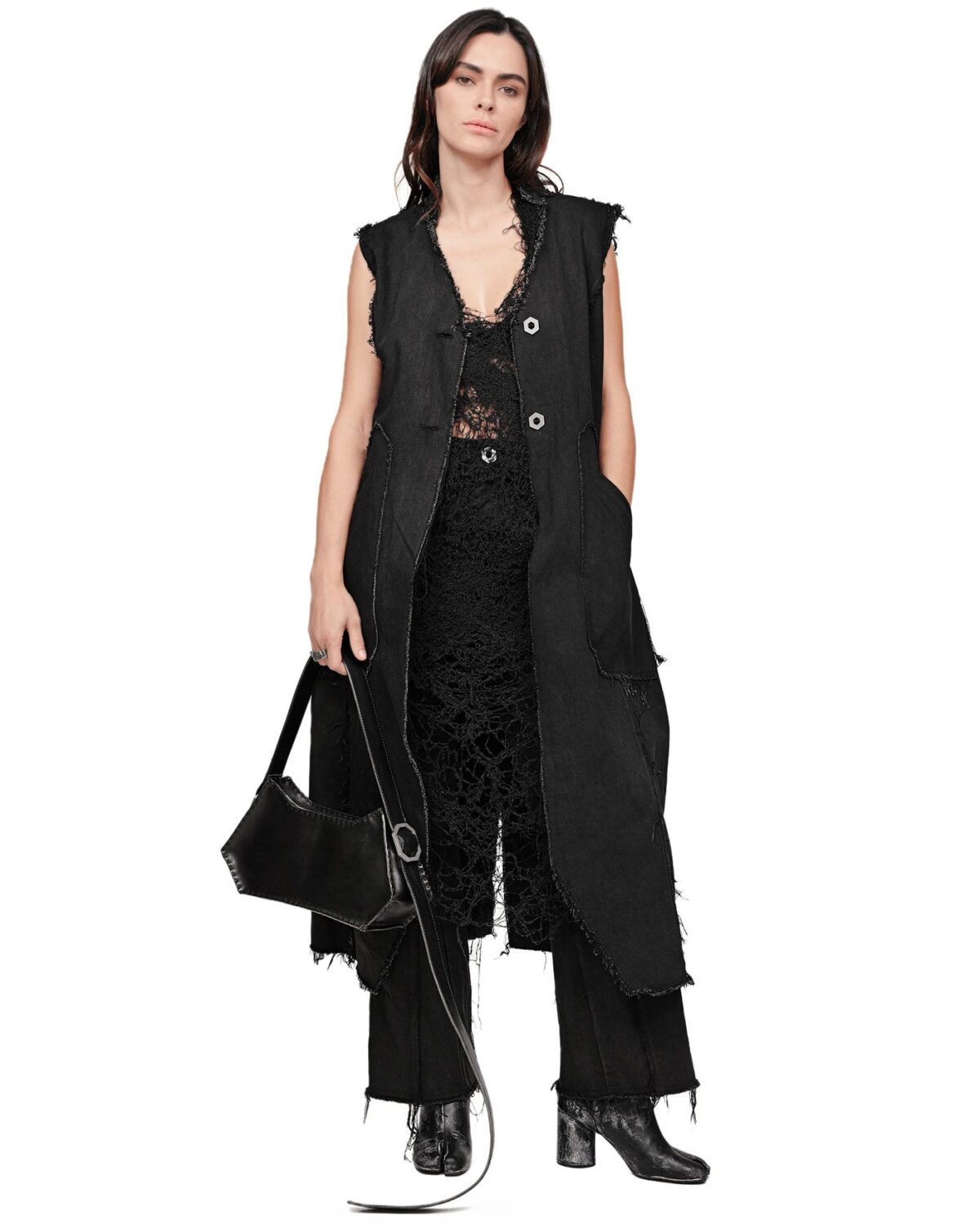 MINOAR - Fiber Bond Soft Sheer Dress - 7