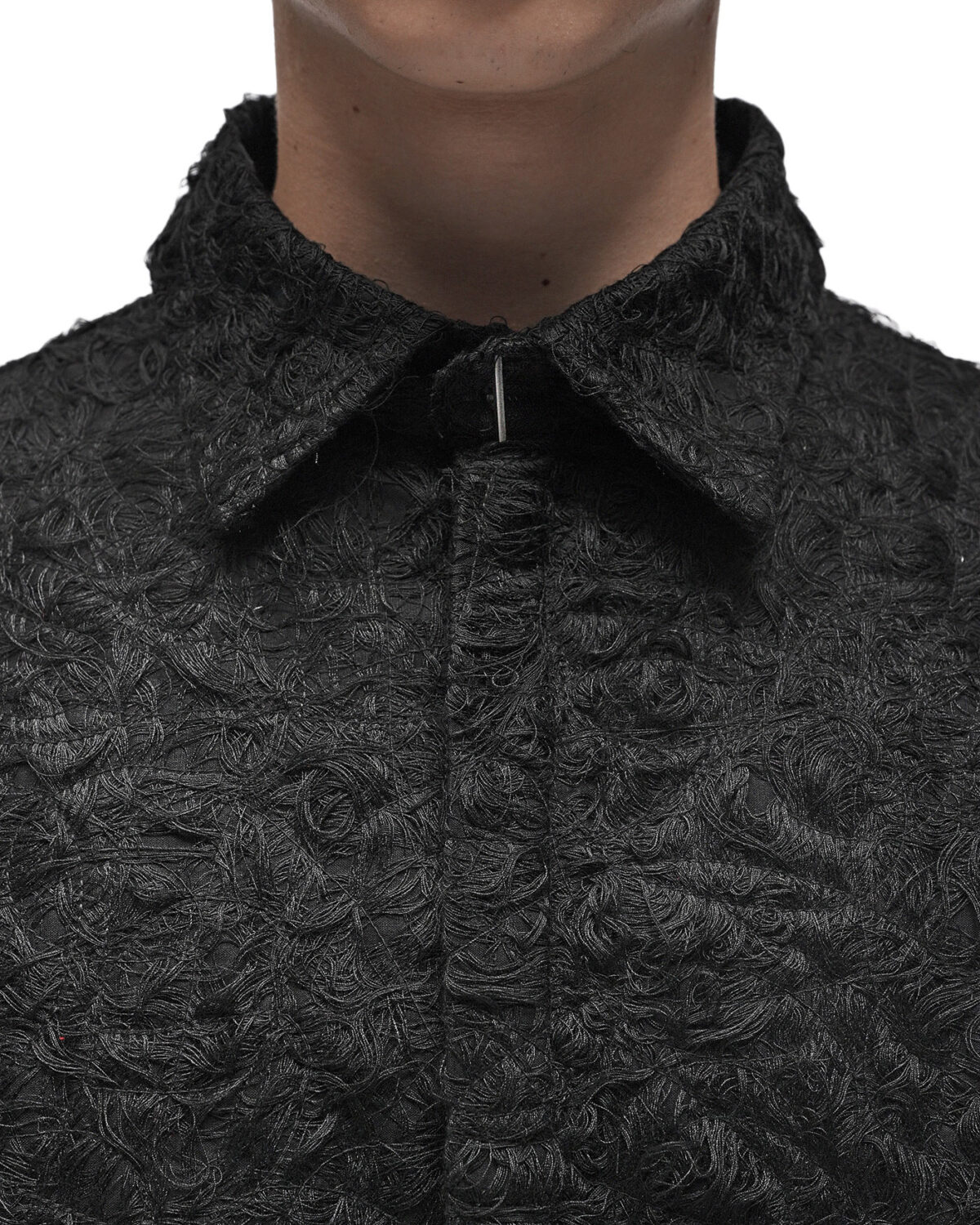 MINOAR - Black Fiber-Bond Cotton Sleeves, Men's black cotton sleeves with Fiber-Bond texture - 10