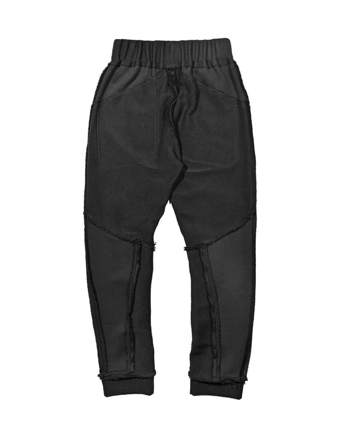 MINOAR - Black Cotton Trousers, Men's black cotton trousers with tapered silhouette - 5