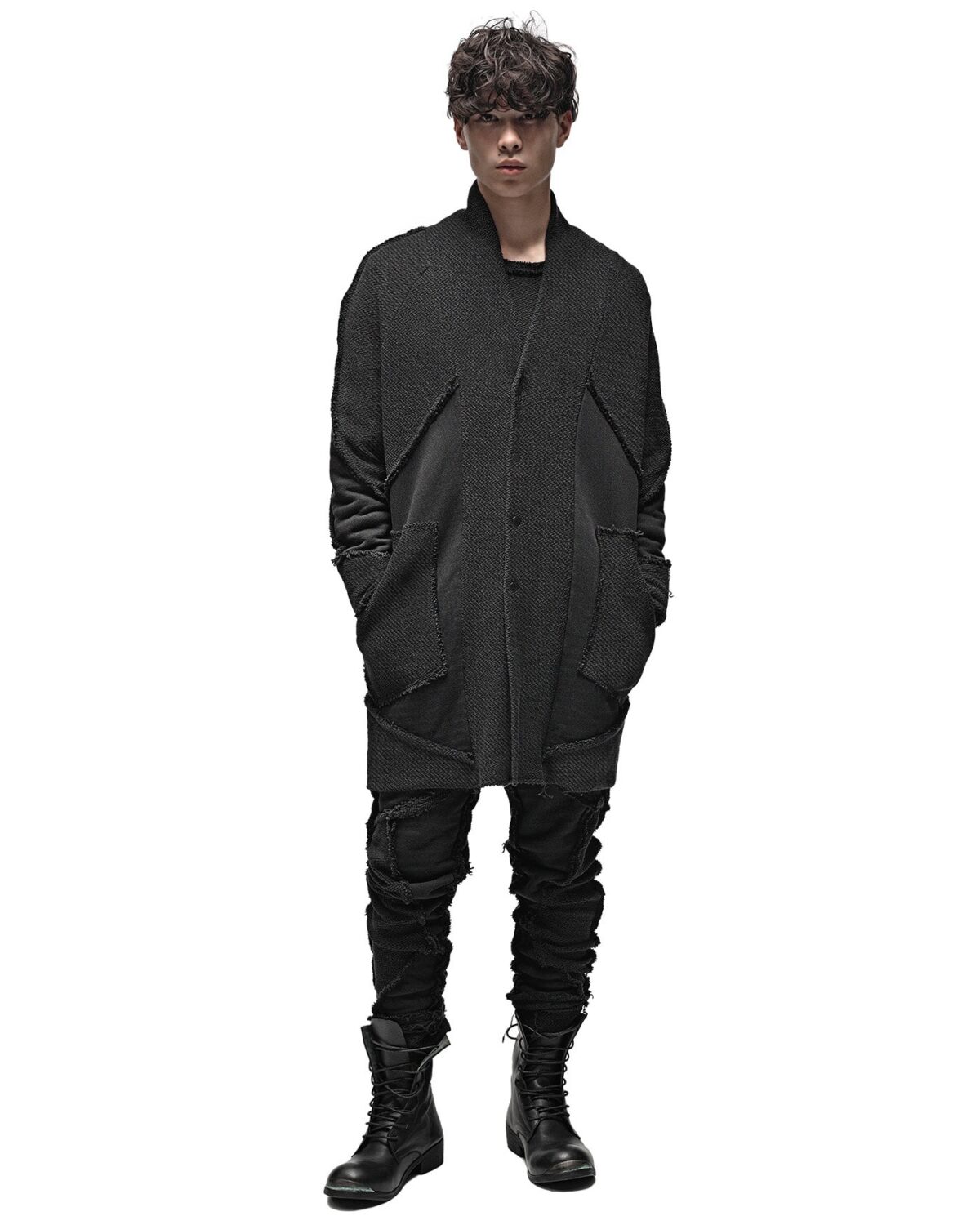 MINOAR - Reverse Edge Construct Cardigan - 7