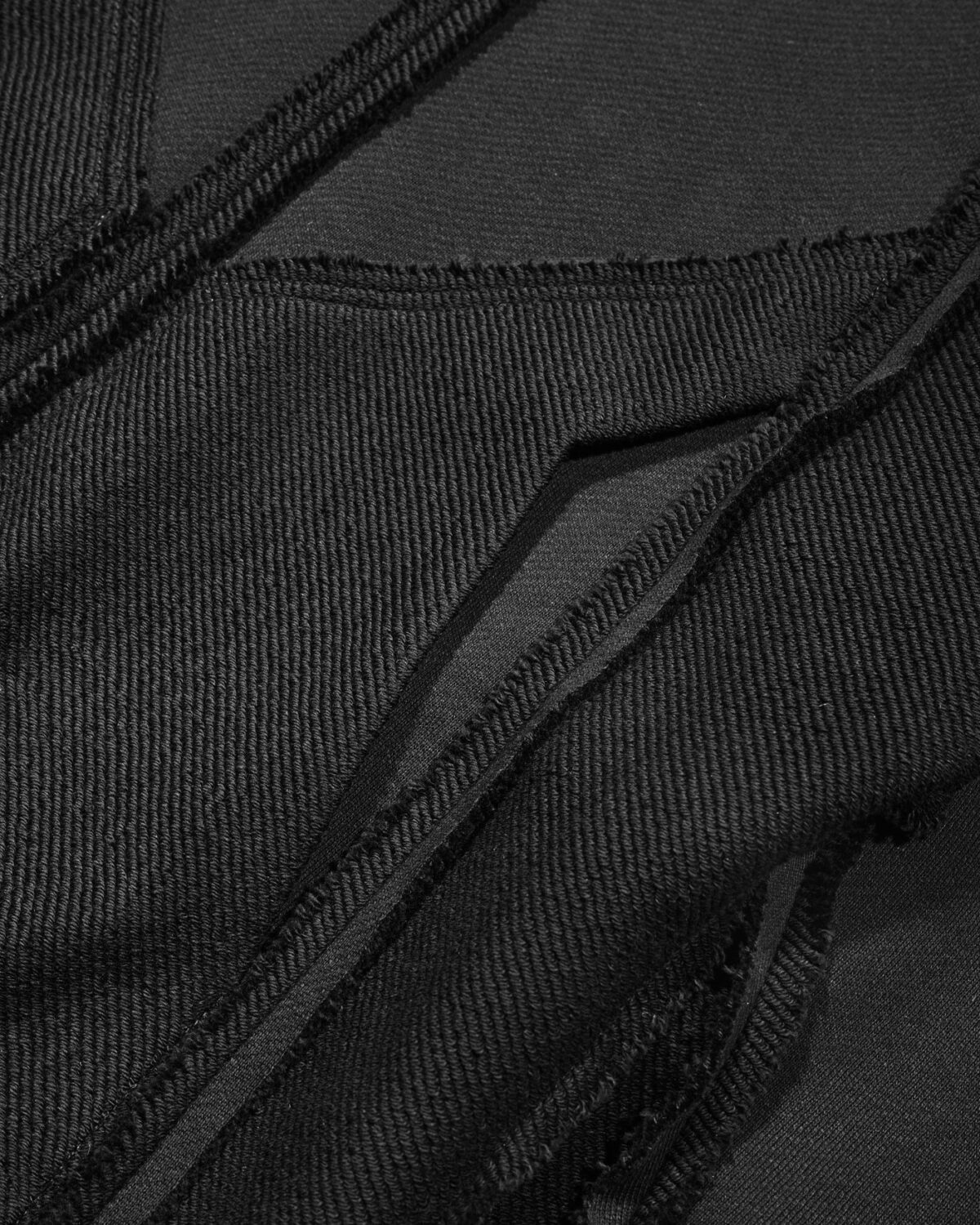 MINOAR - Construct Reverse Hoodie, Men's black cotton hoodie with multi-segment construction - 9